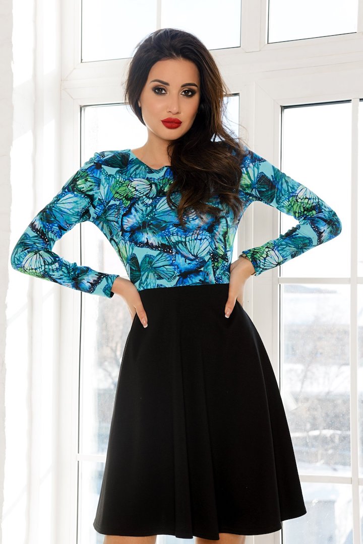 Фото товара 15767, платье с бабочками