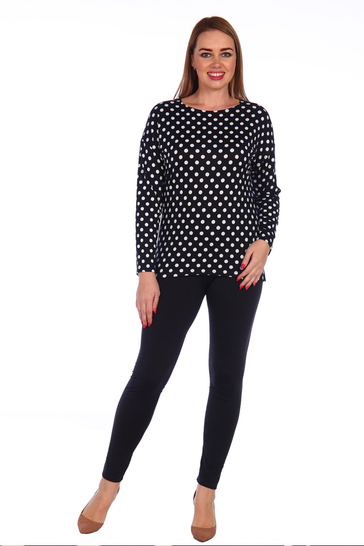 Фото товара 17492, джемпер в горошек